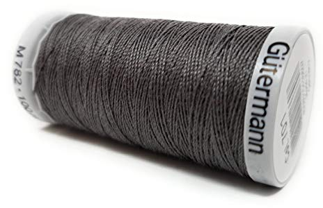 Gütermann Garn Extra Stark Nähgarn Polyester 100m Nähmaschinengarn Universal Reißfest UV Beständig (Grau)