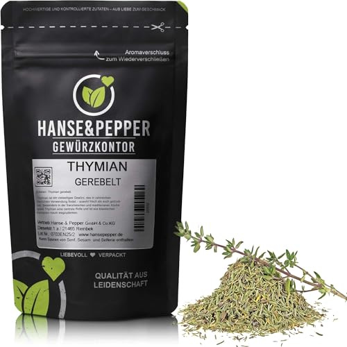 300g Thymian gerebelt schonend getrocknet Kräuter Tymian Top Qualität - Gourmet Serie