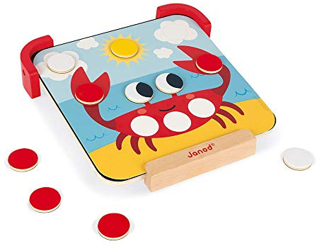 Janod J05321 „I Learn Colours“ Lernspielzeug, magnetisch, für Kinder ab 2 Jahren