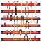 GIANTEX 6x Werkzeug Magnetleiste Set 46 cm magnetschiene magnetische Werkzeughalter Wand inkl. Montagematerial Magnetleiste Werkzeug Magnet Werkzeugleiste Magnethalter Werkstatt Rot