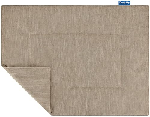 Hundedecke Eco Dog Taupe - waschbar kuschelig nachhaltig hochwertige Qalität Made in Germany - Größe M
