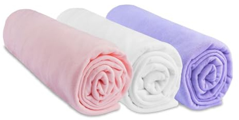 Spannbettlaken, 32 x 72 cm, für Babykörbchen, 100% Baumwolle, kompatibel mit ovaler Matratze für Babyschale, Kinderwagen, Babykörbchen, dehnbar, Marke Easy Dort | Oeko Tex