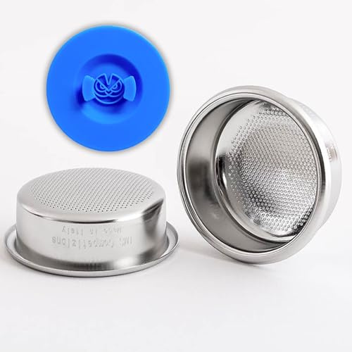 IMS Competition Konvexer Filterkorb B702TCH28.5E für bodenlose 58 mm Siebträger (22 g +) mit Blindscheibe