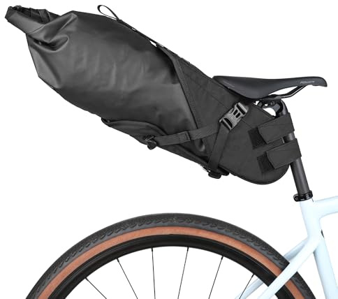 Rhinowalk Vattentät sadelväska för cykel, stor kapacitet, cykelväska under sätet, regnsäker sadelväska för mountainbike, cykelväska, professionella cykeltillbehör, 14 l