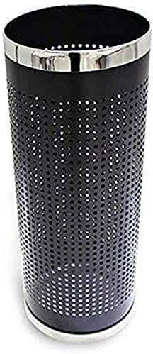 Rsmmpqa Umbrella Stand Metal Round Hanging Umbrella Barrel Wrought Iron Household Umbrella Bucket Rain Gear Storage 575x220mm Umbrella Holder (Size : Silver) (Black)