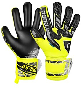 Reusch Torwarthandschuhe Erwachsene | starker Grip, robust & atmungsaktiv | perfekte Passform, für Training & Spiel, geeignet für Kunstrasen & Naturrasen, Größe 7,5-12, Attrakt Freegel Silver
