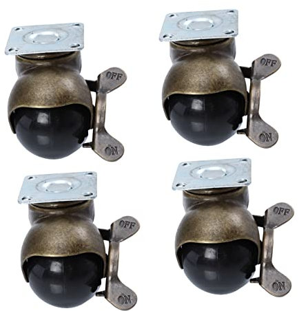 FUNOMOCYA 4stücke Retro Drehbare Möbelrollen Kugelräder Möbelräder Mit Guter Dämpfung Und Langlebigkeit Für Möbelbeinräder