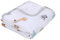 Miracle Baby - Coperta in mussola per neonato, 100% cotone, due strati, 110 x 150 cm, fantasia regno animale