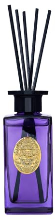 M&SENSE 180ml Raumduft Lavendel Glow Duft|Reed Diffuser mit 7 Duftstäbchen|Luxus Lufterfrischer für Badezimmer,Wohnung,Heimdekoration|Raumduft Stäbchen