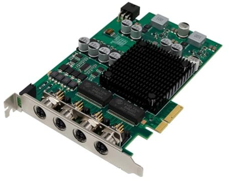 JNJOOD Tarjeta de Red para Servidor PCI-e X4 Gigabit PoE de 4 Puertos Tarjeta de Red Ethernet Vision I350AM4 Adaptador de LAN de 9,5 K