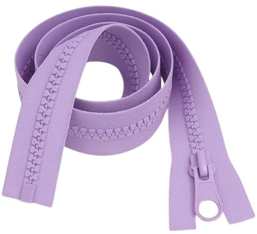 Cerniera Chunky Lilla da 20 (51cm) con Zip Separabile - Cerniera Separabile Resistente (Peso #5), Ideale per Borse, Cuscini e Giacche | Giddy Square