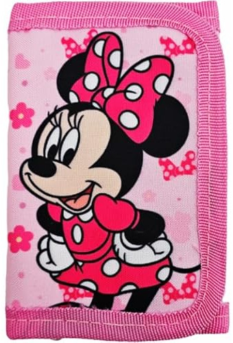 ILS I LOVE SHOPPING Portefeuille pour enfants et garçons portefeuilles avec porte-monnaie et porte-monnaie pour MINNIE MOUSE Mickey Mouse