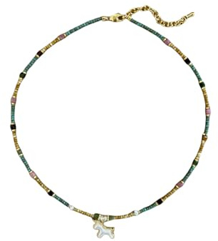 GWSGSFAS Naturlig sten snäcka enhörning sötvattenspärla halsband kvinnor pärlor nyckelben halsband-standard