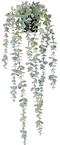 Monetais Plantes suspendues artificielles, décoration de Lierre pour intérieur et extérieur, Plantes en Pot, Feuilles Vertes, décoration Murale d'étagère de Chambre à Coucher
