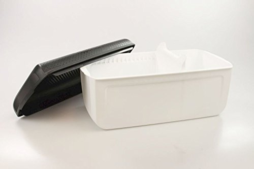 Tupperware 35345 - Contenitore per il pane Junior, bianco e nero