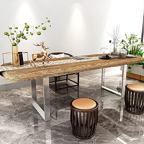 Montixx® 2er Set (1 Paar) Tischkufen& Tischbeine Tischuntergestell Möbelfüße aus Edelstahl B80 cm x H72 cm