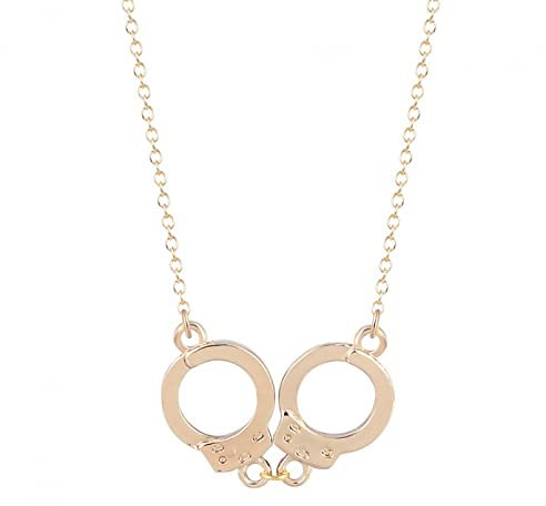 INCIDO Anhänger Halskette Vintage Punk Mode Handschellen Halsketten Für Frauen Modekette Handschellen Halsbänder Halskette Femme Harajuku Schmuck Festival Geschenk