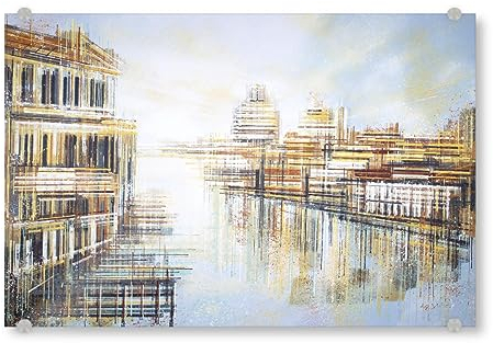 artboxONE Acrylglasbild 90x60 cm Architektur Venedig bei Sonnenuntergang - Bild venedig Landschaft Reisen