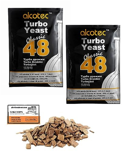 2 x Alcotec Classic 48 Turbo Yeast 130g – Fast Fermentation Yeast for Vodka, Sugar Wash, and Mash
