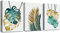 MHARTK66 Cuadros Monstera Deliciosa Plantas Verdes Dorado, Cuadros Decoracion Salon Modernos Decoracion Dormitorios Comedor Oficina Pasillo Cocina y Baño
