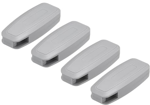 QUARKZMAN Peso para Cordón de Persiana, 4 Piezas 80mm Cadena de Cuentas para Cortina Ventana Persianas Manija Accesorios para Estores Romanos Verticales, Gris