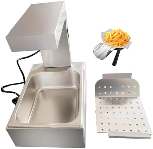 YLANMEI Chauffe-Frites Commercial 1000 W Lampe Chauffe-Plat en Acier Inoxydable pour Maintien au Chaud Pizza Poulet Frit Hamburger Aliments Buffet Cuisine Restaurant
