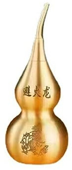 Feng Shui zucca cinese Wu Lou, zucca drago Feng Shui, decorazione da tavolo in ottone, statua del tesoro, decorazione per la casa, tavolo libreria ornamentale (7 cm-1)