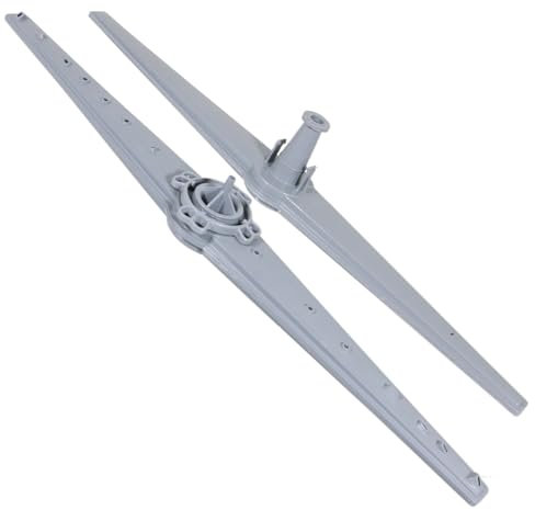SPARES2GO Upper and Lower Spray Arm for Currys Essentials CDW60B18 CDW60S18 Dishwasher