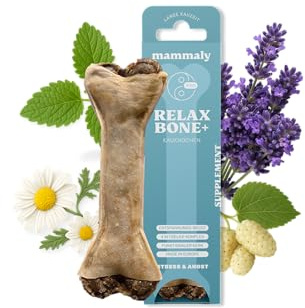 mammaly Relax Bone+® Entspannungs-Kauknochen mit Pansen & Rinderhaut (12cm)