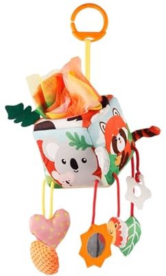 Générique Jouets De Siège Auto pour Bébés - Accessoires Sensoriels Hochet en Peluche pour Tout-Petits | Jouet Mobile À Clipser pour Lit De Bébé,pour Poussette Lit Bébé Berceau Voyage Filles Garçons