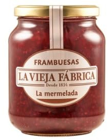 Spanish Raspberry Jam - Large 800g Glass Jar - Authentic Traditional Recipe with Whole Fruit