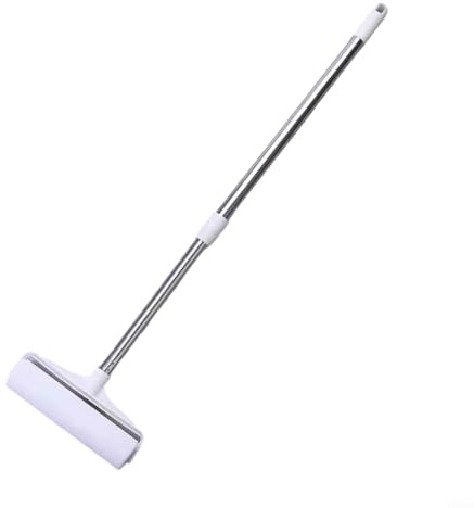 ZiStarlilife Spazzola a rullo per rimuovere pelucchi con manico lungo con estensione telescopica e carta adesiva sostituibile, detergente per capelli e polvere, per vestiti, tappezzeria, divano, auto