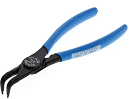 GEDORE Pinza di Montaggio per Anelli di Sicurezza Esterni, Pinza 90°, Becchi Inclinati a 90°, Diametro Albero 19-60 mm, Diametro Punte 1.8 mm, Acciaio, 8000 J 21