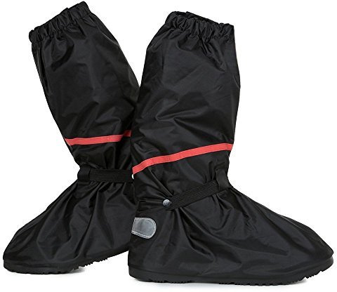 Shoe Covers,Women Men Non-slip Waterproof Zipper Rain Snow Shoes Boots Covers Reusable for Outdoor Camping Fishing Cycling Riding Bike Motorcycle Rain Suit Shoe Cover Protective Gear Travel Overshoes