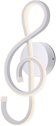 KAWELL Kreative Moderne LED Wandleuchte Innen wandlampe LED Streifen 22W Minimalistische Aluminiumlegierung Kunst Dekoration für Schlafzimmer, Wohnzimmer, Cafe, Korridor, 4500K Weiß