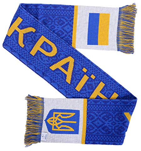 Ukraina Ukraina fotboll stickad halsduk (blå)