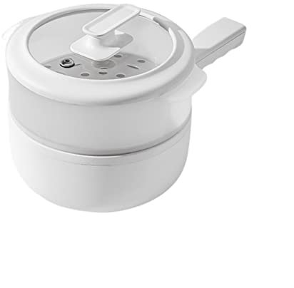 Pentola for zuppa Fornello elettrico Dormitorio Fornello for studenti Multifunzionale Pentola elettrica for uso domestico Piccola persona Cottura a vapore Frittura e frittura Fornello for noodle