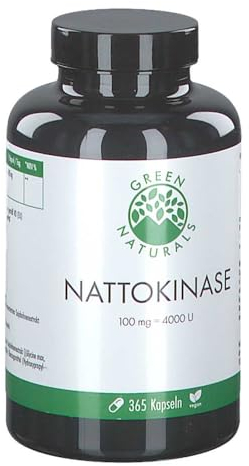 Green Naturals Nattokinase 100 Mg Vegan Kapseln 365 stk