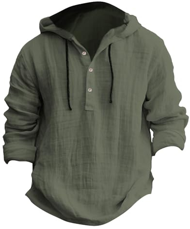 Kapuzenpullover Herren Baumwolle Pullover Dünner Baseball-Sweatshirt Langarm mit Knopf T-Shirt Hemden Tops Hoodie Mit Kapuze Knopfleiste
