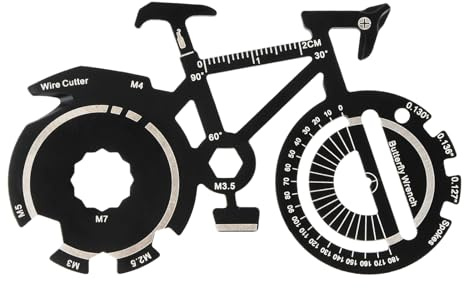 Litinliv Fahrrad Flaschenöffner, Schlüsselbund Flaschenöffner | Multifunktions Bieröffner, Tragbares Outdoor Werkzeug für Radfahrer, Fahrrad Deko, Schraubendreher, Schraubenschlüssel (A)