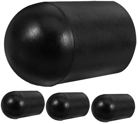 COSMEVIVI 4 Stück Cello Endstiftkappe aus Schwarzem Gummi Rutschfest und Praktisch Bass Endpin Schutz für Kontrabass Stilvoll und Einfach im Design