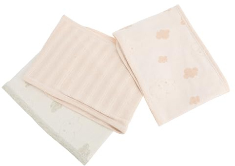 KOMBIUDA Bauchnabelgürtel zum Wickeln und Schlafen aus Baumwolle für Babys 3 Stück-pack Babybauchband Schützt den Bauchnabelbereich Geeignet für Jahreszeiten