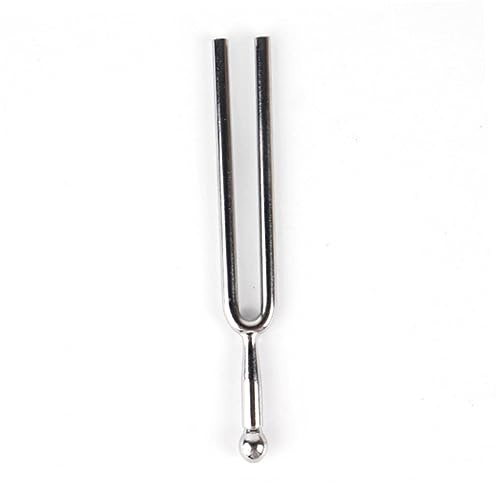 OFFSCH 440 Hz Stimmgabel aus Edelstahl für Cello und Bratsche mit Festem Ton zum Stimmen von Musikinstrumenten für Zuhause und Unterwegs Zufällige Farbe