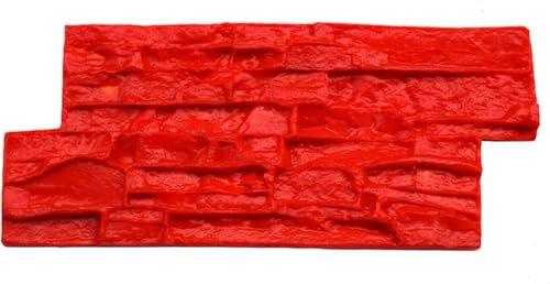 VUIKLCty Natural Stone Concrete Block Stamps, Wall Concrete Stamps Texture Mats, Antique Brick Cement Stamps, Wall Decorative Moulds(Wall 3)