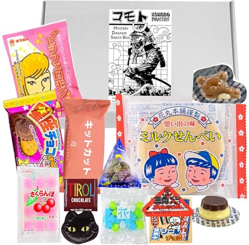 Cute Japanese Dagashi and Chocolate Sweet Snacks with Kawaii Stickers