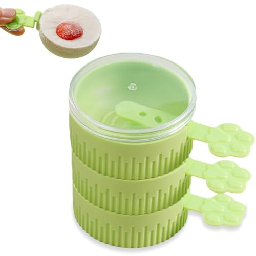 DEFGNOP 3 PièCes Moule à Glace Empilable RéUtilisables Pour BéBé Sans Bpa, Forme Unique, Moule Glace Bebe RéUtilisables Popsicle, Pour Ice Cream Maison Dessert, Vert