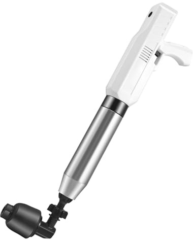 Electric Toilet Plunger, High Pressure Toilet Unblocker, Toilet Plunger Unblocker Heavy Duty with 4 Replaceable Heads, Toilet Plungers for Unblocking Toilet Bathtub, Sink, Floor, Drain and Pipe Clog