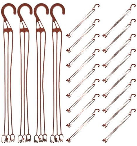 Ciieeo 20 Crochets De Pot À Fleurs Suspendus En Plastique Pour Jardinières Balcon Intérieur Extérieur Supports De Plantes Suspendues Pour Pothos Et Plantes Vertes