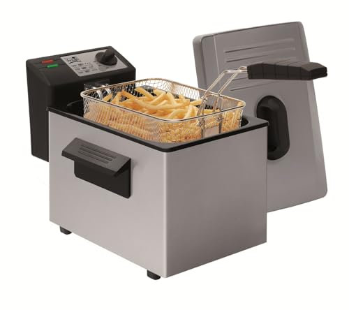 Fritel A106 friteuse - zone froide - 4 litres - couvercle inox anti-poussière - 2400 Watt