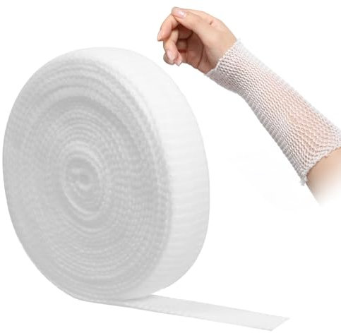 Tubular Stretch Gauze Bandage Size 4 Elastic Cotton Wrap Netting Support Retainer for Arms Lower Legs